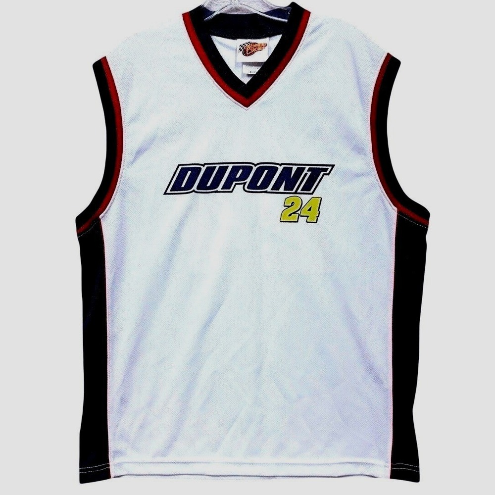 Winners Circle Jeff Gordon 24 Dupont NASCAR Racing Jersey Mesh Sleeveless XL